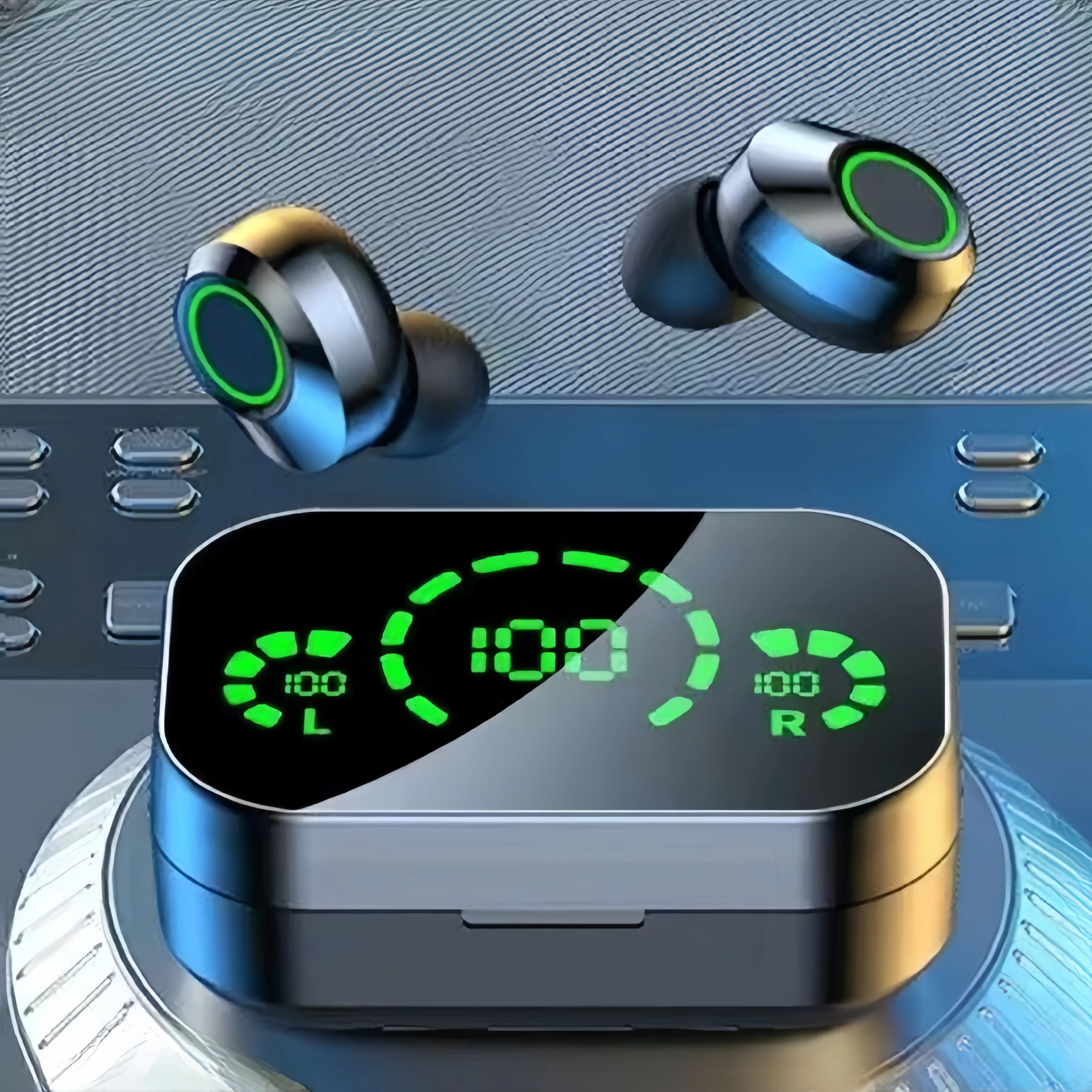 Long Playtime Touch Control True Wireless Earbuds Headphones