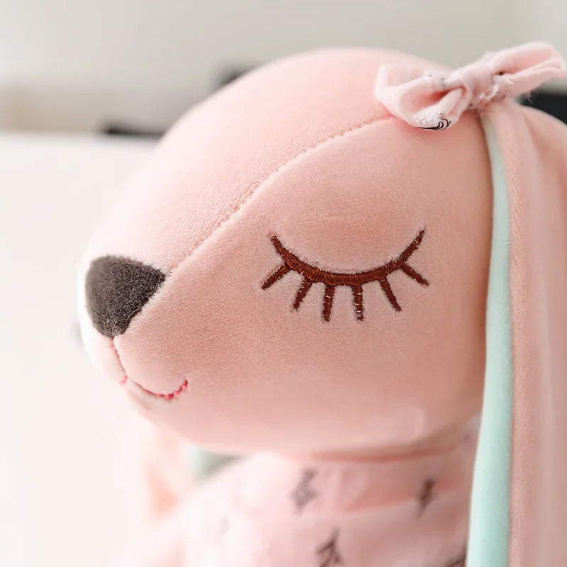 Kawaii Long Ear Rabbit Plush Toys Baby Sleep Comfort Dolls Stuffed