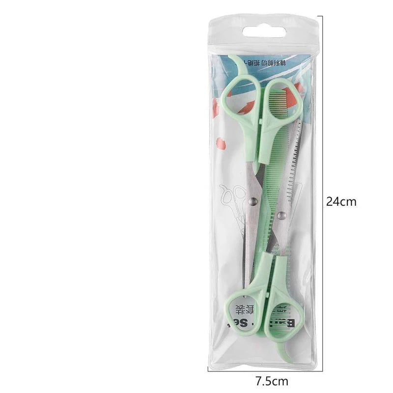 Special bangs hair cutting set for hairdressing scissors, hairdressing scissors for thinning teeth, flat cutting tools, scissors Zpaxo style k