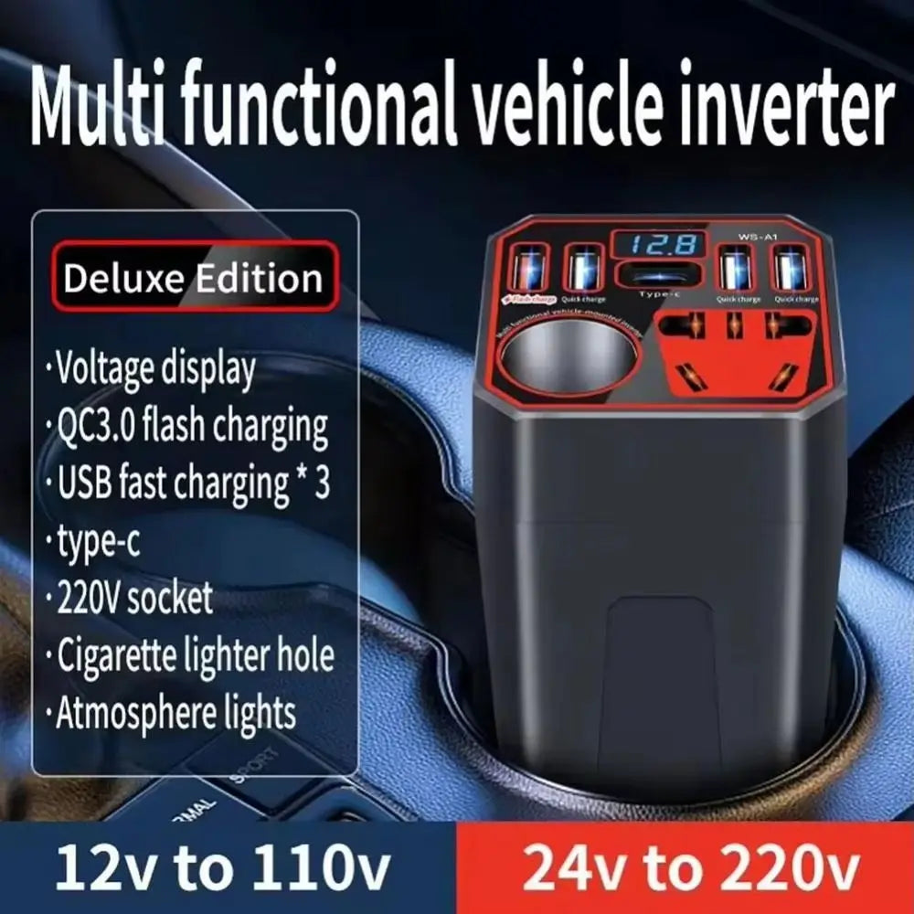 12V24V Car Power Inverter Universal Multifunctional Type-c 3 1A Zpaxo