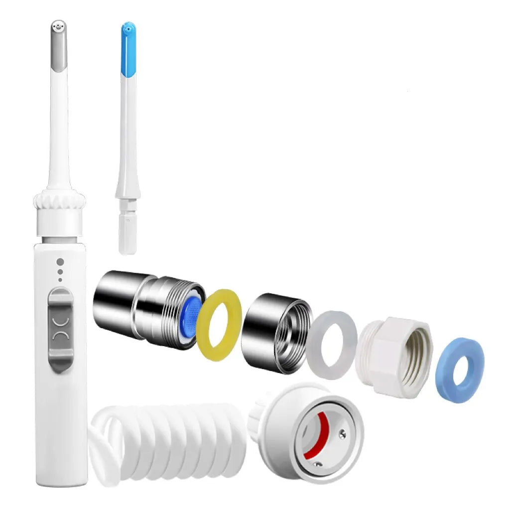 Faucet Dental Scaler Home Portable Dental Scaler No Power Supply For Tartar Removal Oral Cleaning Water Dental Floss Zpaxo