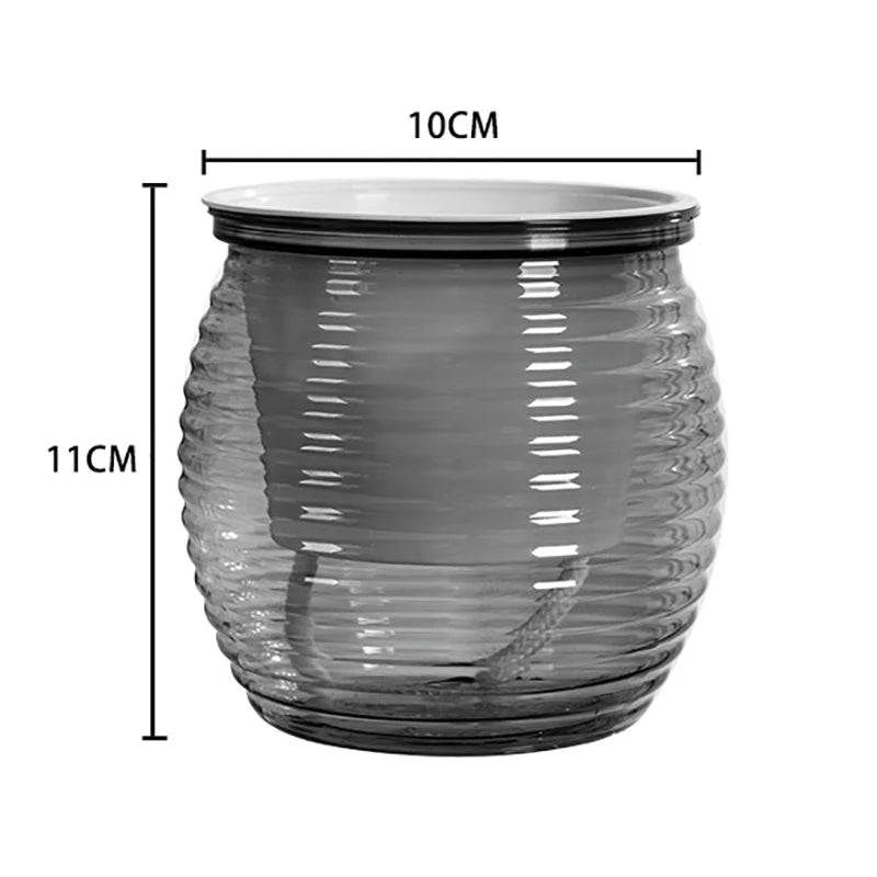 Automatic Water-absorbing Self-watering Plant Pots Vase Plastic Home Zpaxo Gray