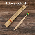 10-Pack Eco-Friendly Bamboo Toothbrushes – Soft Bristles