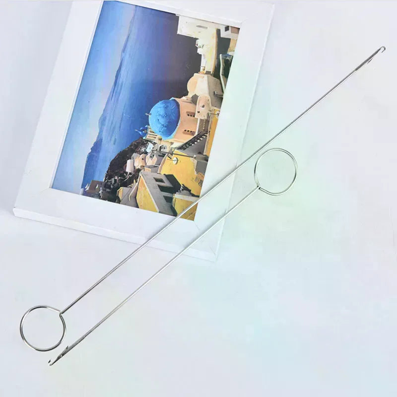 Handmade DIY Sewing Tools Stainless Steel Loop Turner Hook Turning Zpaxo