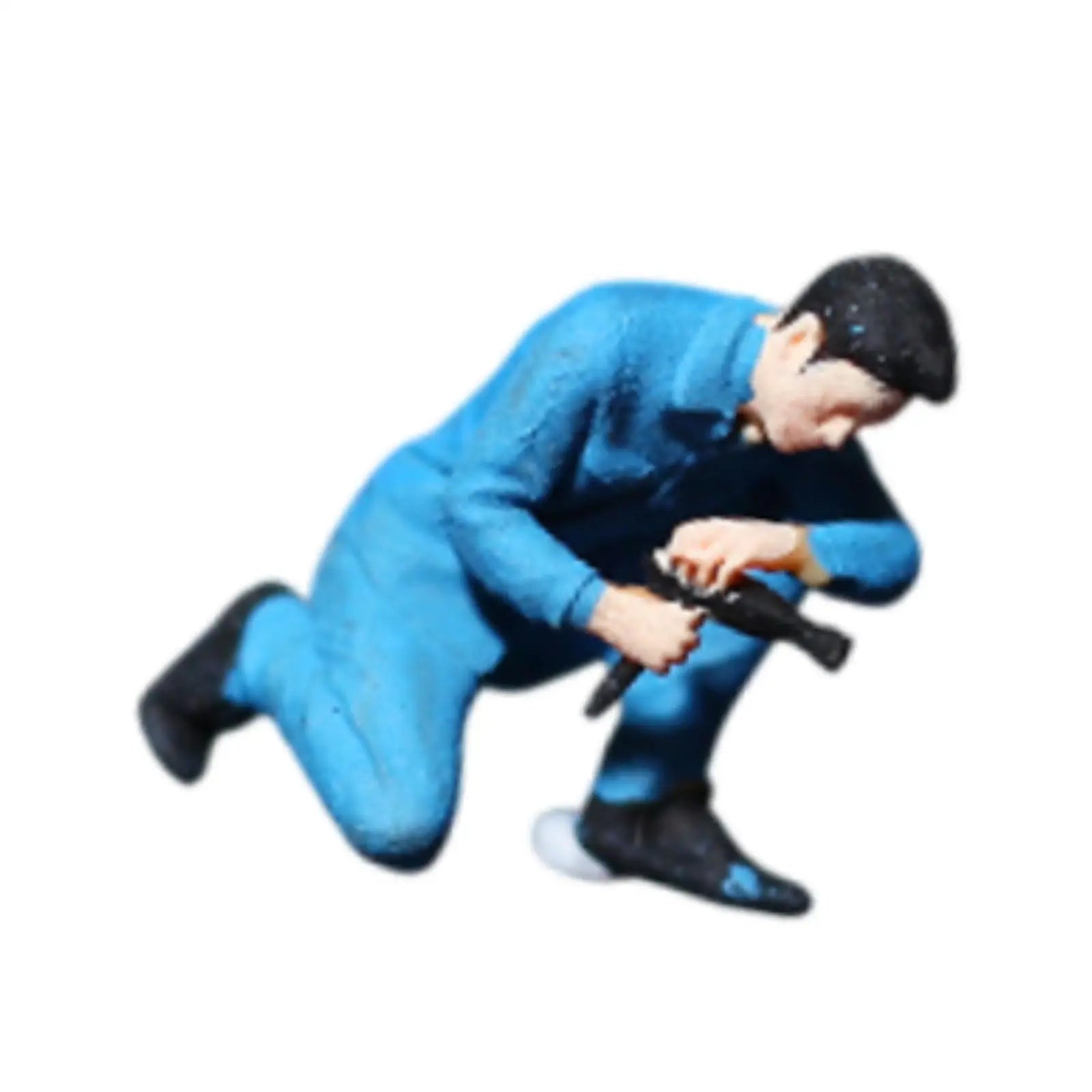1/64 Scale Hand Painted Miniature People Figurines for Diorama Miniature Figurines Zpaxo Repairman