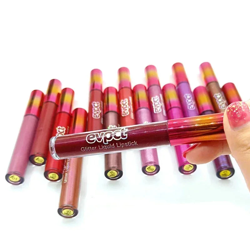 15 Colors Glitter Glossy Makeup Liquid Lipstick Professional Matte Zpaxo