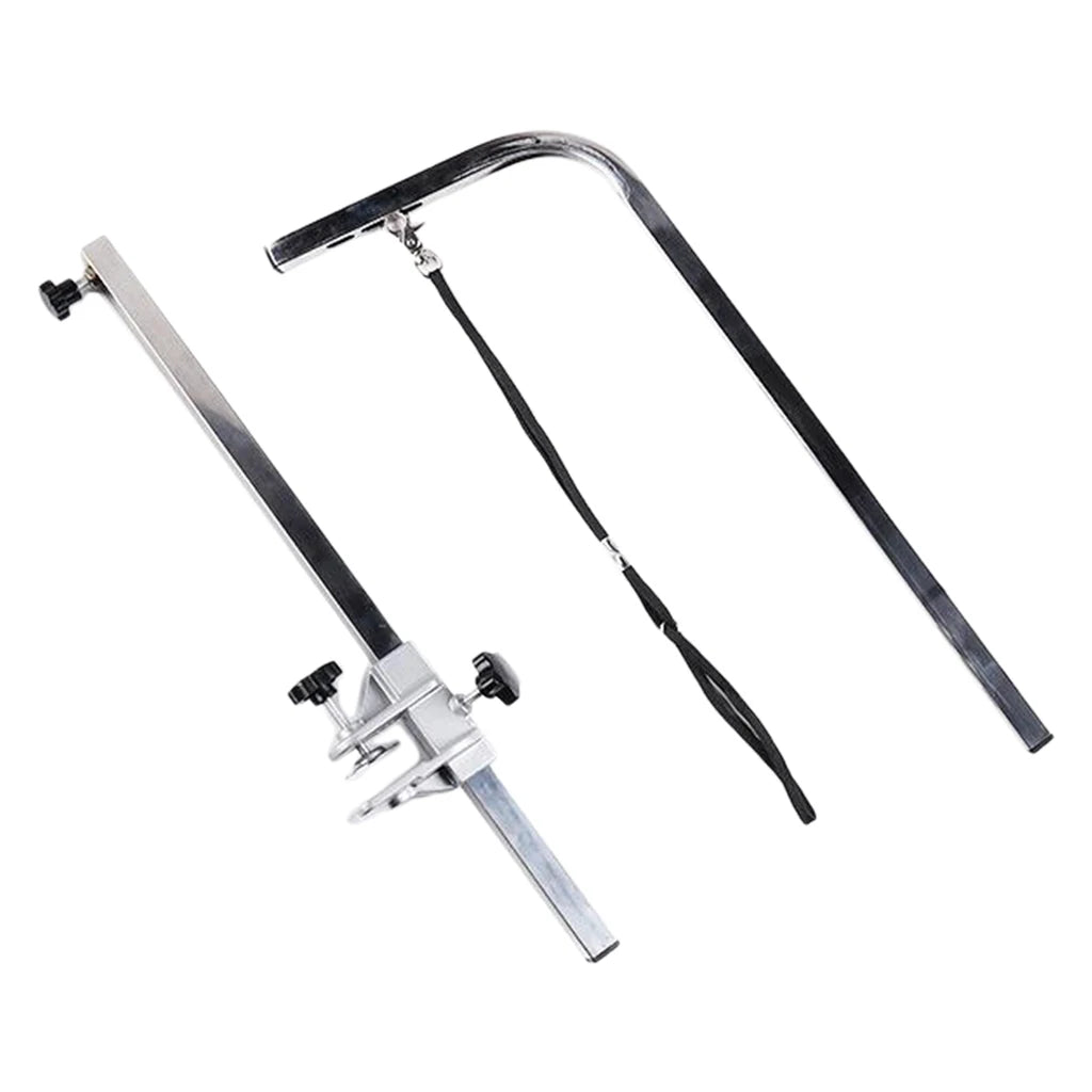Telescopic Pet Dog Grooming Arm Support Groom Table Hanger Accessories 120cm Zpaxo Silver