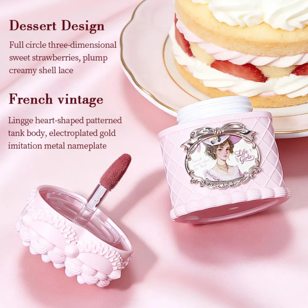 French Sweetheart Cake Matte Lip Gloss Velvet Mousse Mud Soft Focus Zpaxo