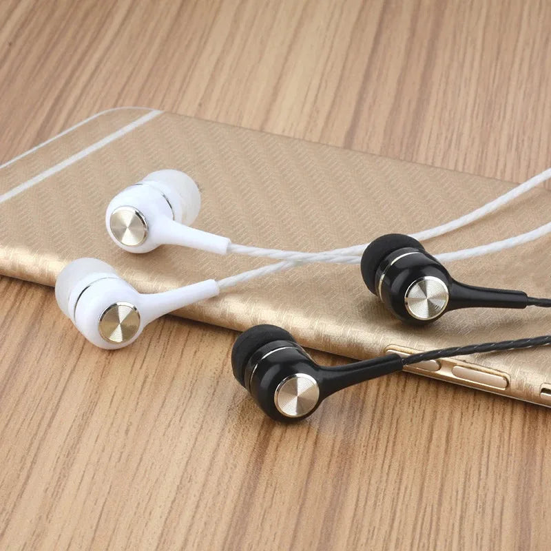 Wired Sport In-Ear Earphones with Mic & Volume Control 3.5mm