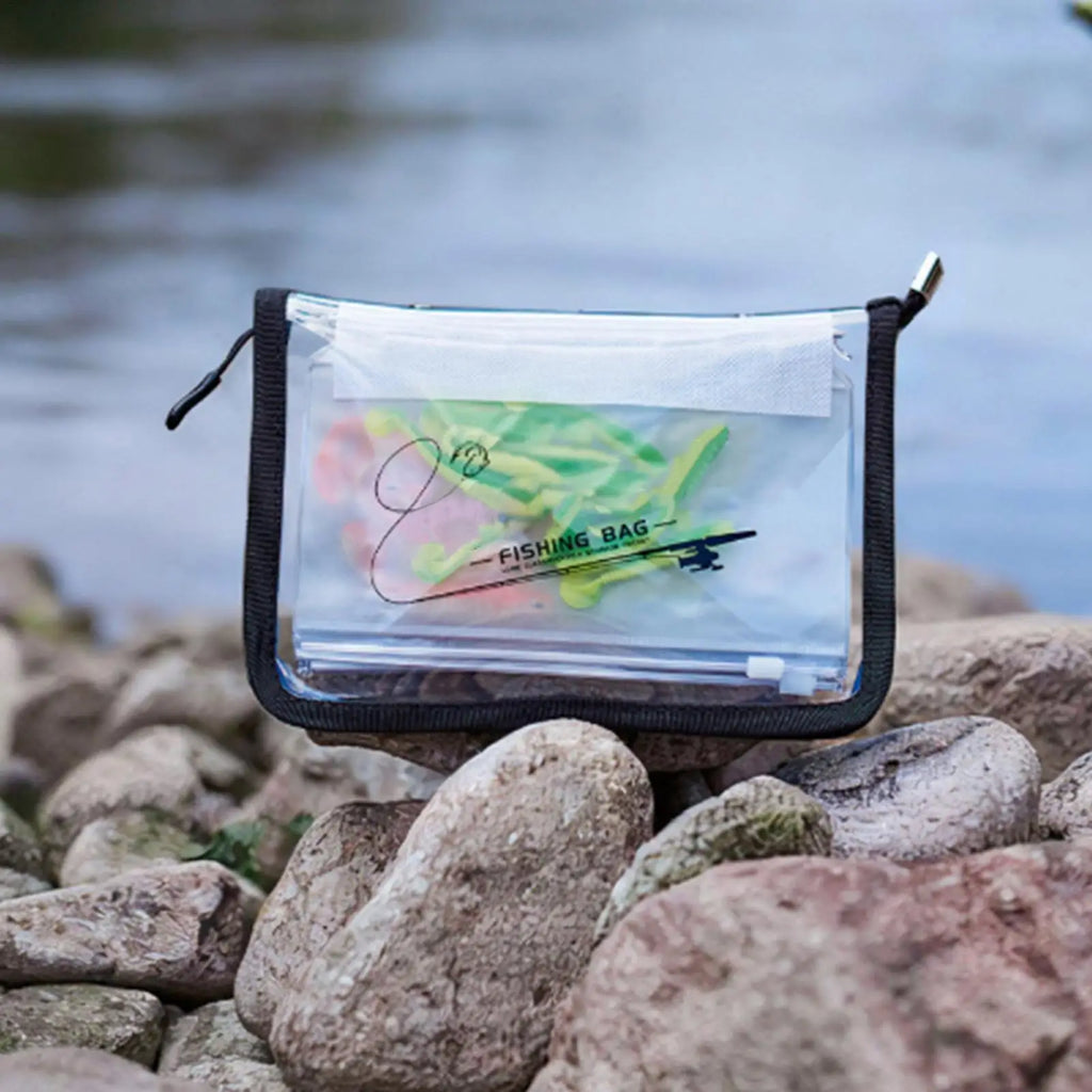 Fishing Bait Bag 10-Page Pvc Ring-Binder Clear Lure Organizer Fishing Tackle Holder for Boat Beach Shore Lake River Pond Zpaxo Default Title
