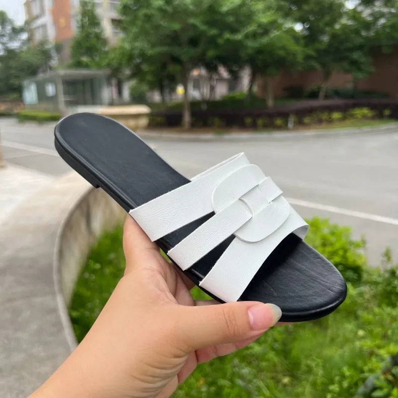 Women's Fish Mouth Open Toe Comfortable Lightweight Slippers 2026 Zpaxo WHITE 43