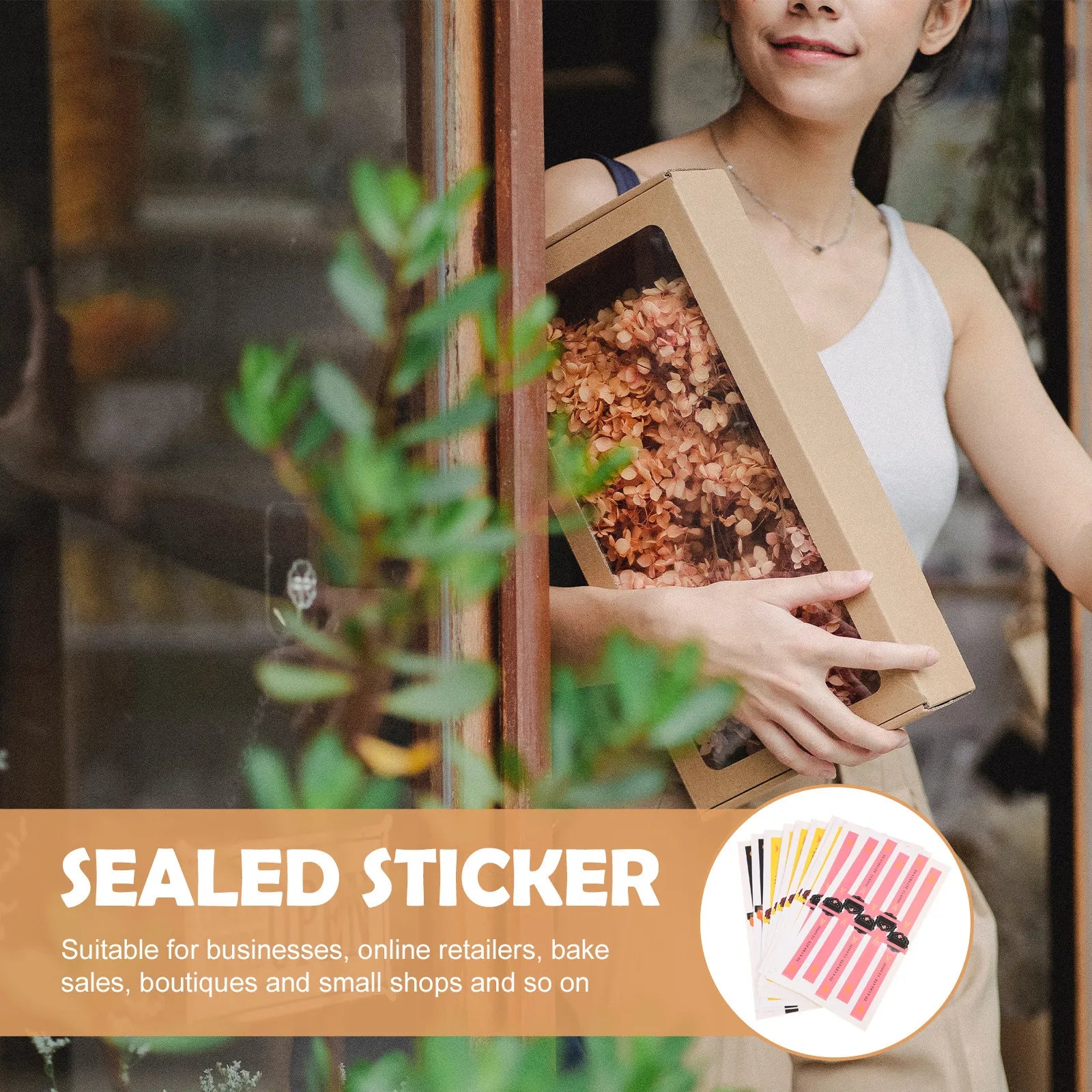DIY Seal Sticker Self-adhesive Package Stickers Decals Baking