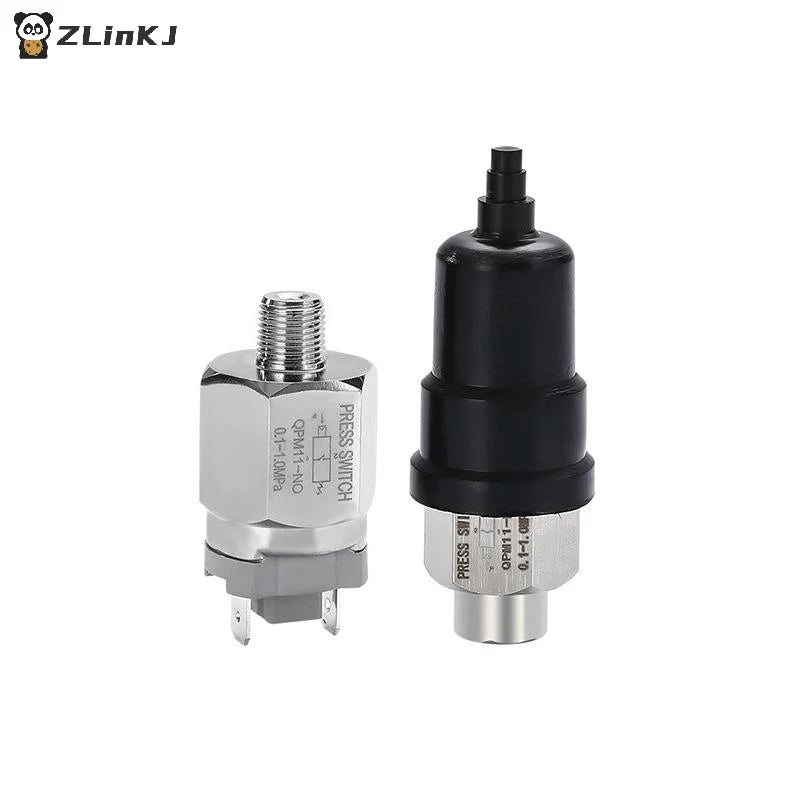▶1Pcs G1/8 G1/4 Automatic Controller QPM11 NO NC Adjustable Air Pressure Switch 0.1-1Mpa Hydraulic Diaphragm Zpaxo