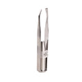 LED Lighted Eyebrow Tweezers – Stainless Steel Brow Clip Lighted Eyebrow Tweezers Zpaxo Silver