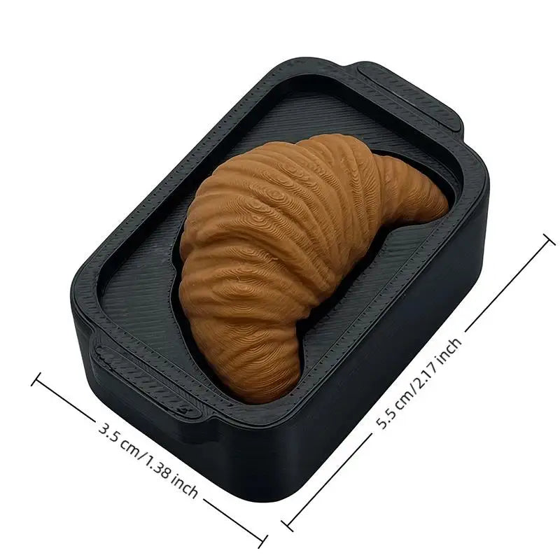 3D Printed Bread Fidget Keychain – Sensory Toy & Desk Charm