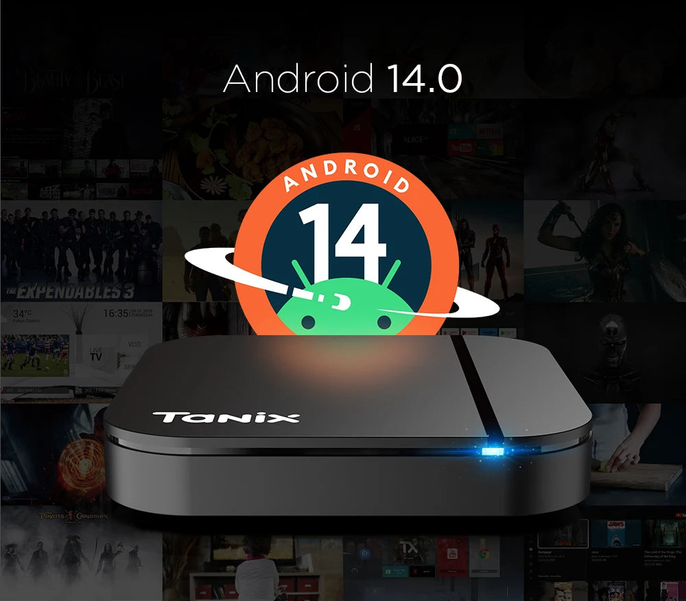 Tanix TX13 TV Box Dual Wifi 4K HDR Android14 Allwinner H618 Quad Core Zpaxo