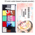 20 Colors Face Body Oil Painting Paint Pigment Non Toxic Safe Kids Zpaxo 02-15Color Water