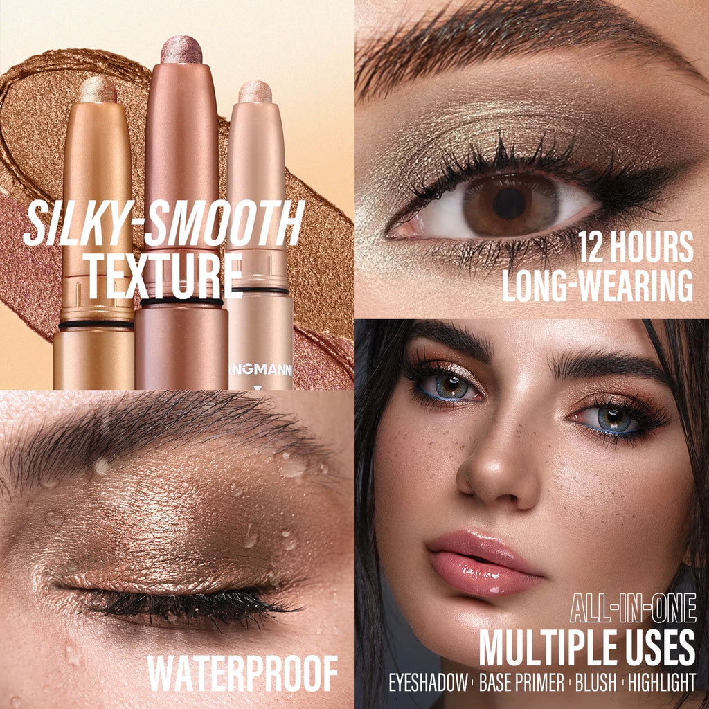 Multi Functional Eye Shadow Stick Silk Smooth Texture Lasting Makeup