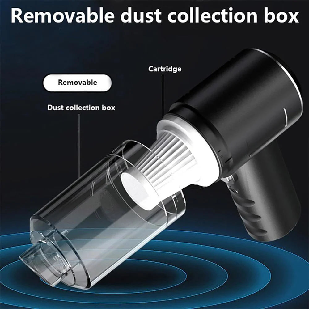 Vacuum Cleaner in Car Vacuum Cleaner Combination USB Charging Car Household with Fully Automatic High Power Powerful Cleaning Zpaxo
