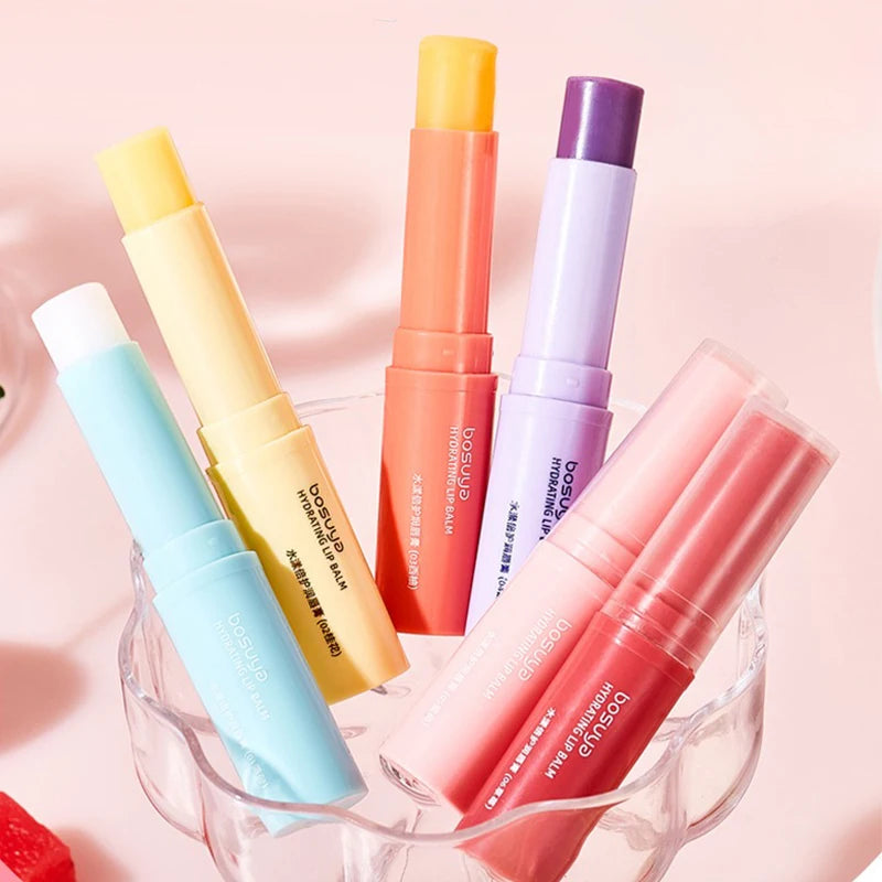 Fruit Hydrating Lip Balm Long Lasting Nourishment Moisturizing Lipstick Non-sticky Anti-Cracked Lip Mask Daily Lip Care Makeup Zpaxo