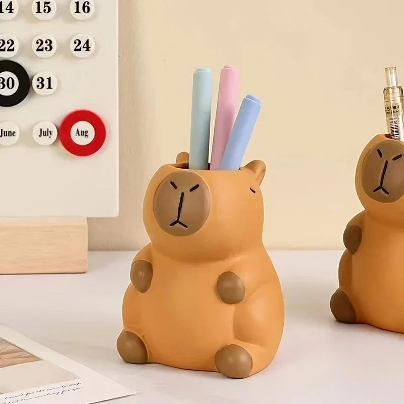 Adorable Capybara Pencil Holder Makeup Brush Organizer Perfect Choice