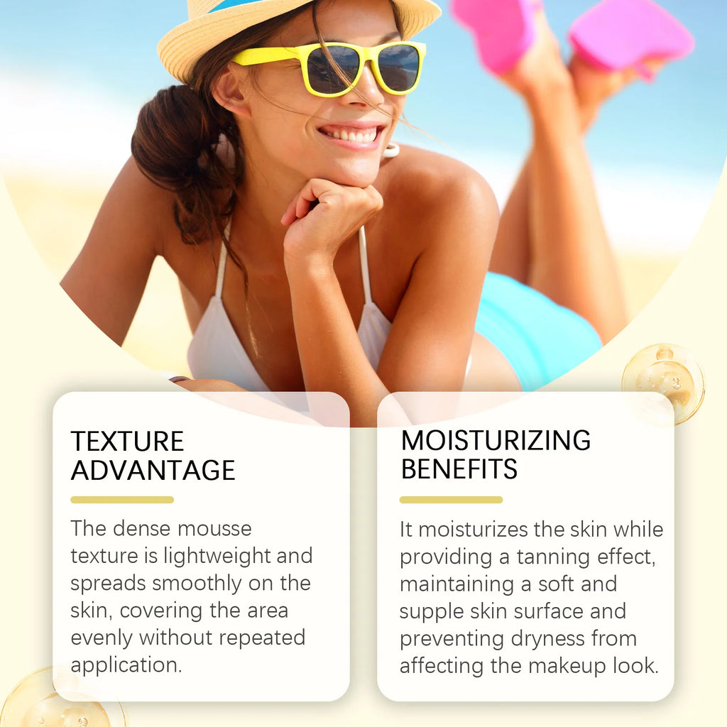 Nourishing Body Lotion Self Tanner Natural Glow Hydrating Sun Kissed Fast Drying Streak Free Long Lasting Moisturizing 50ml DHA Zpaxo