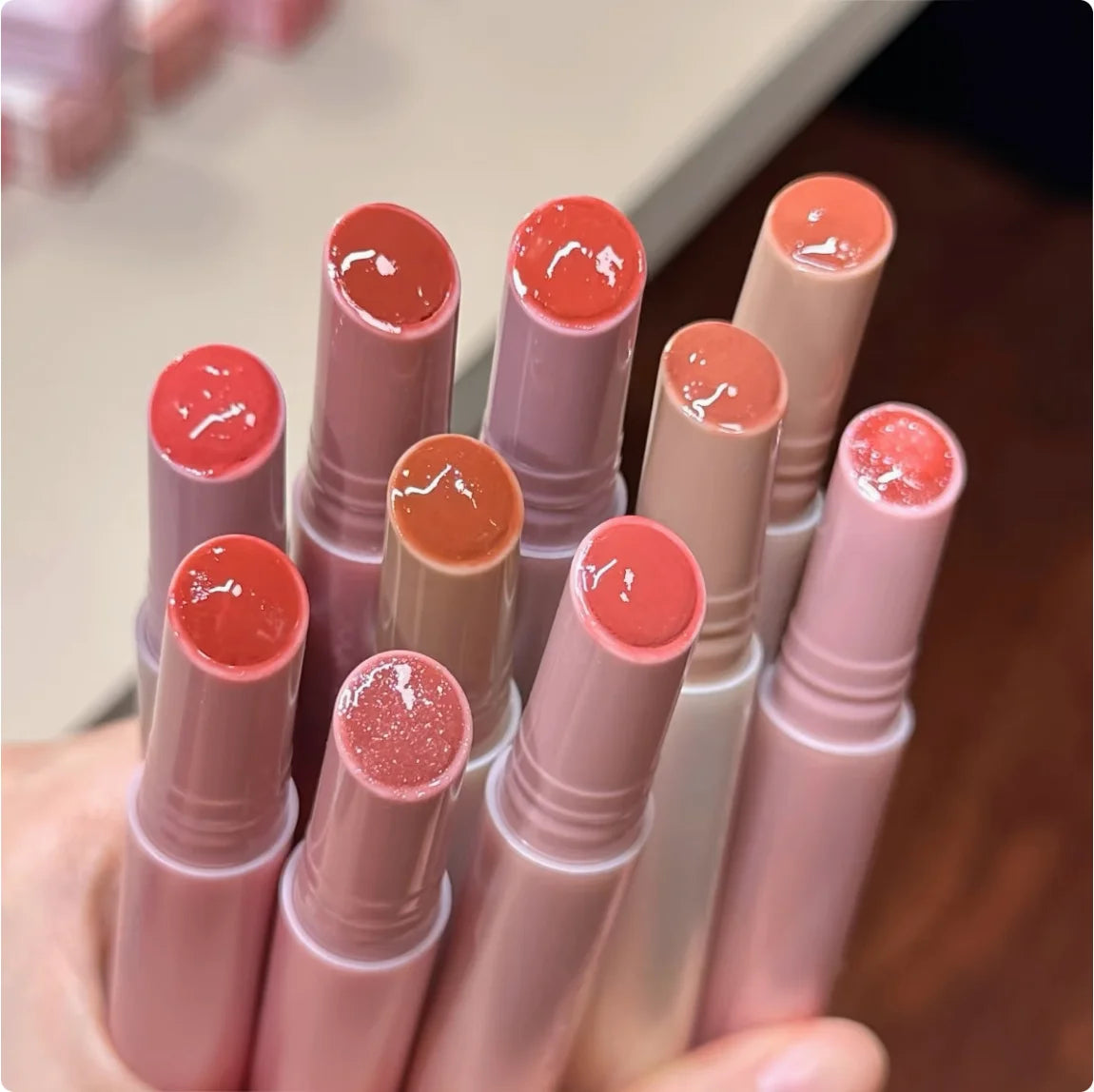 Joocyee Lasting Glossy Melting Balm Solid Lip Gloss Lipstick Rouge Zpaxo