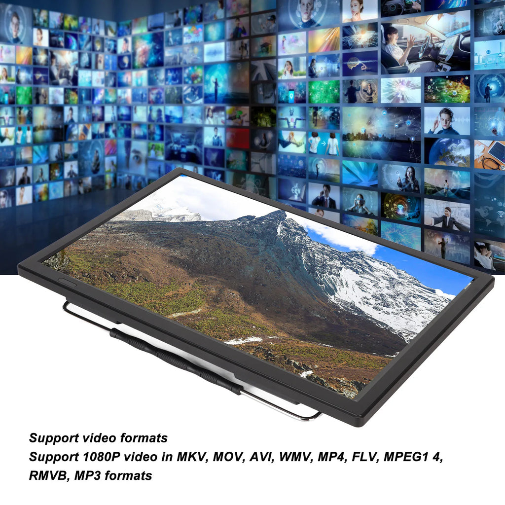 Portable LED TV 1080P ATSC Sensitivity Widescreen USB Digital Tuner