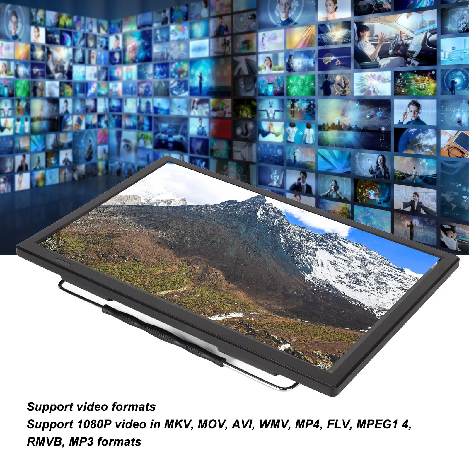 Portable LED TV 1080P ATSC Sensitivity Widescreen USB Digital Tuner