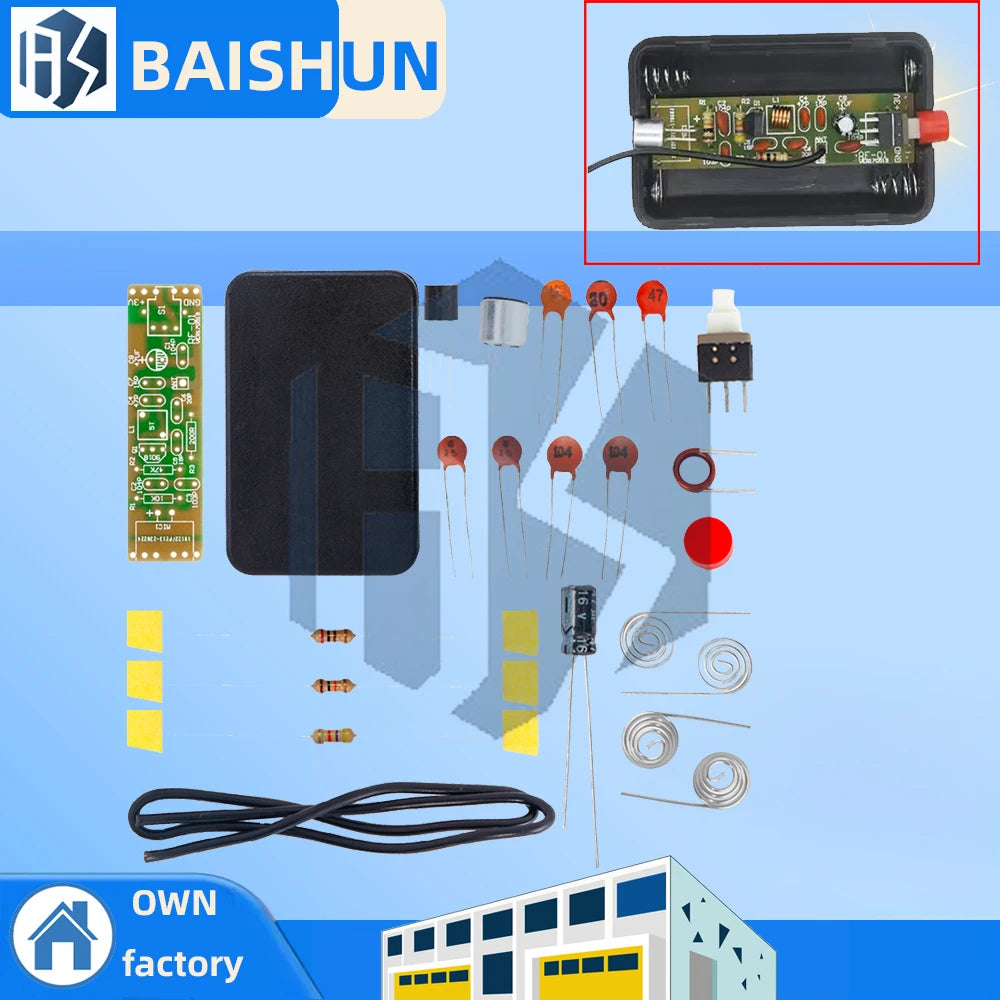 70-110MHz FM Transmitter Module 1 5V Wireless Mic DIY Assembly Zpaxo