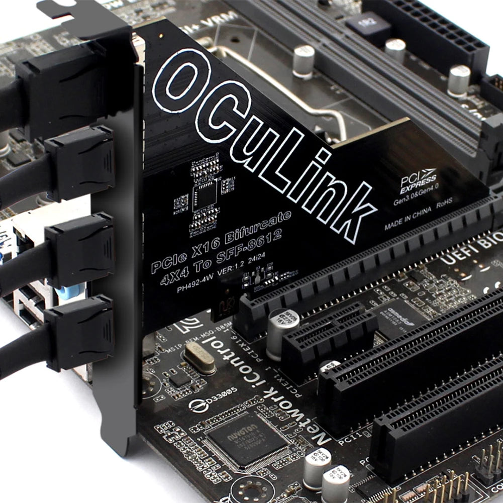 PCIe X16 SFF 8611&8612 Adapter Card PCI Express PCI-E SSD Convert