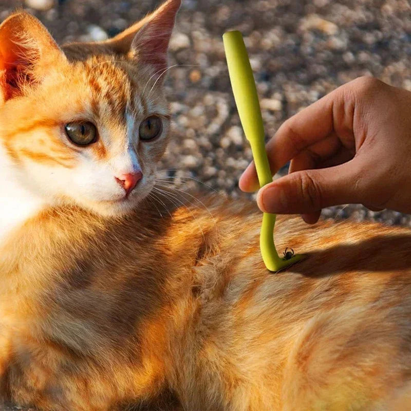 Flea Remover Hook Tick Tweezer Pull Pet Cat Dog Clamp Accessaries Zpaxo