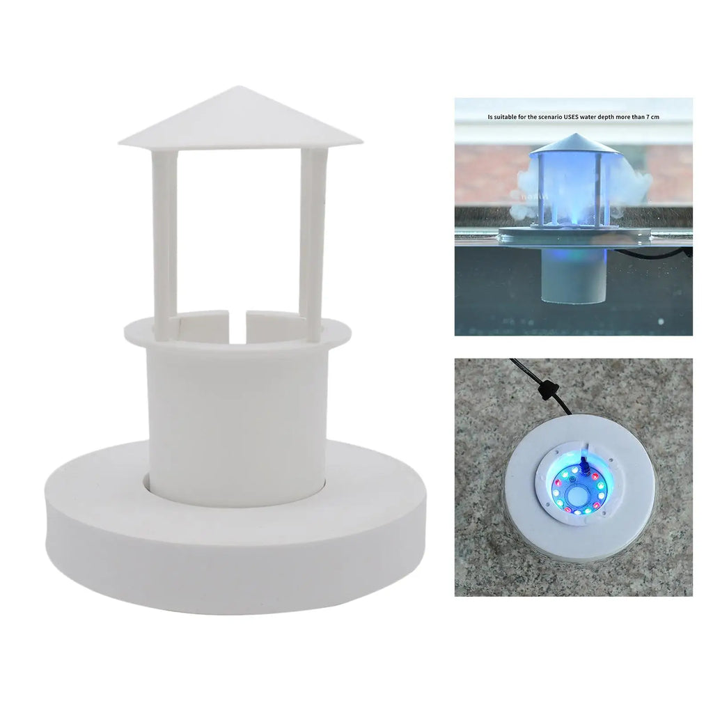LED Light Floating Mist Fog Maker Cover Guard Landscape Aquarium Reptile Pet Fishtank Fountain Aquarium Fogger Machine Parts Zpaxo