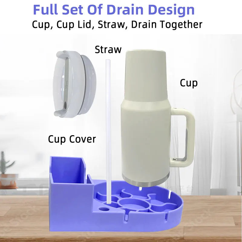 Tumbler Dry Store Rack Drying Station Cleaning Cups Storage Water Cup