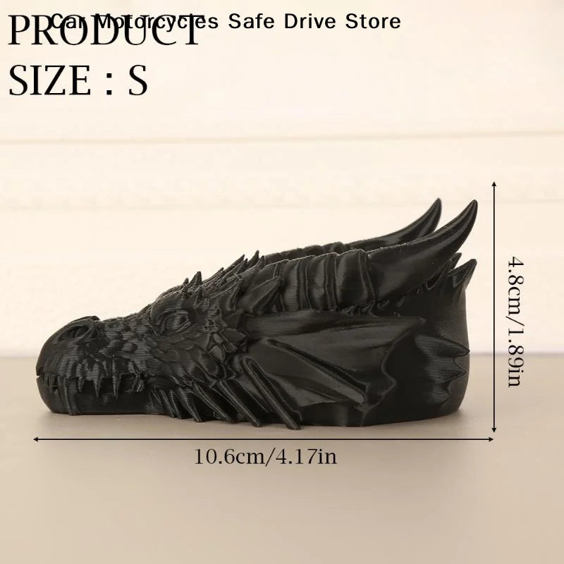 3D Print Dragon Head Storage Tray Multi-functional Funny Jewelry