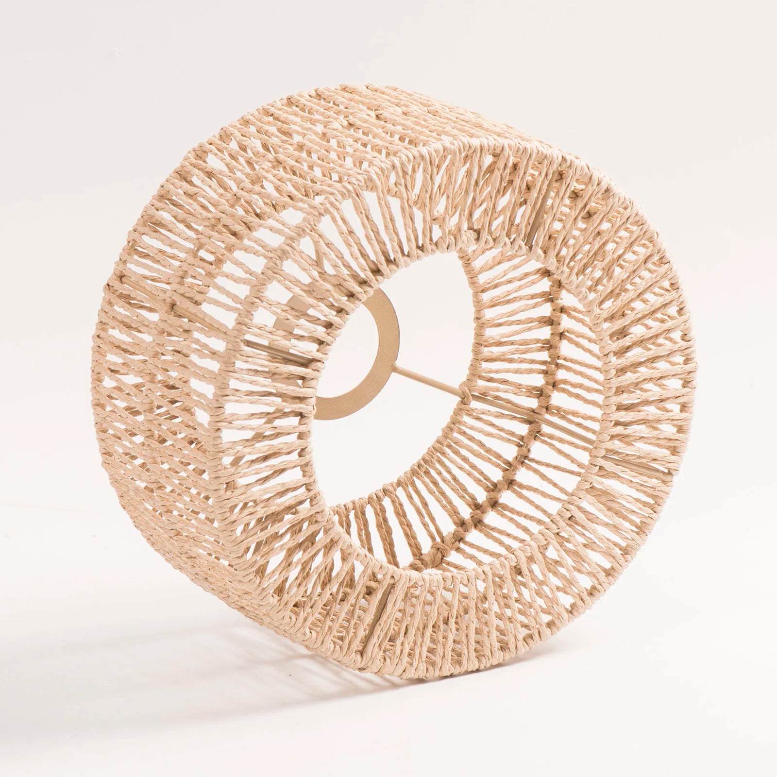 Paper Rope Lampshade Pendant Light Cage Classic Boho Woven Lamp Shade for Bedroom Living Room Farmhouse Kitchen Island Cafe Zpaxo