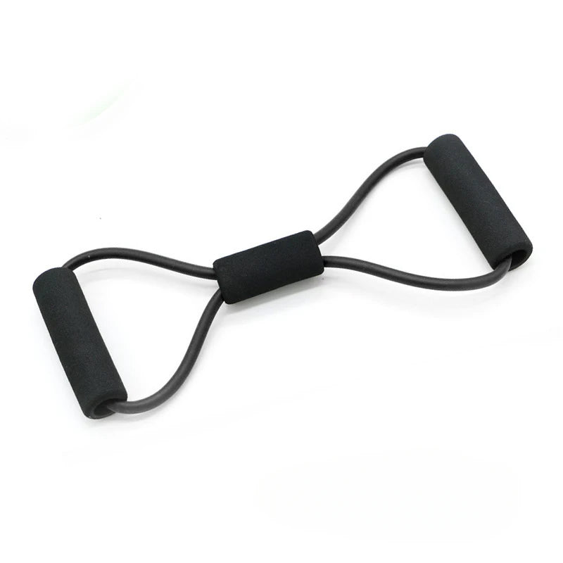 8-shaped Stretcher Elastic Band Yoga 8-shaped Stretcher Open Chest Shoulder Back Household Multi-functional Elastic Tension Rope Zpaxo black