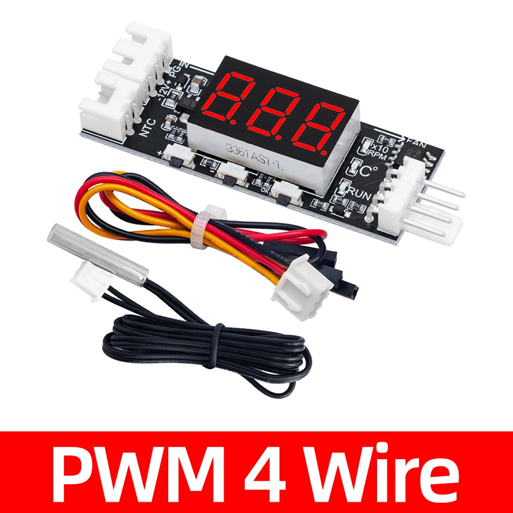 3A DC12V 4-Wire Min Temperature Controller Speed Governor Fan Motor Zpaxo PWM 4Wire 5pcs