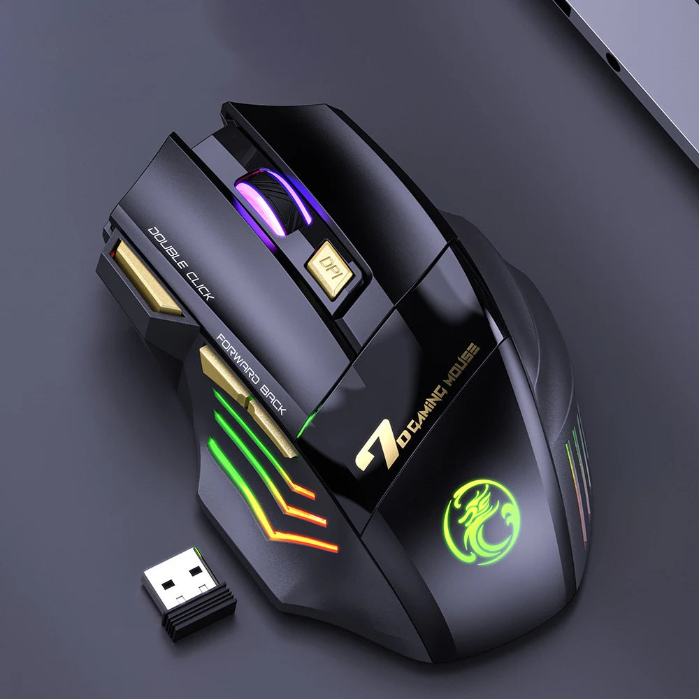 Bluetooth Dual-mode Gaming Mouse 3200DPI Precision One-click Rapid Zpaxo