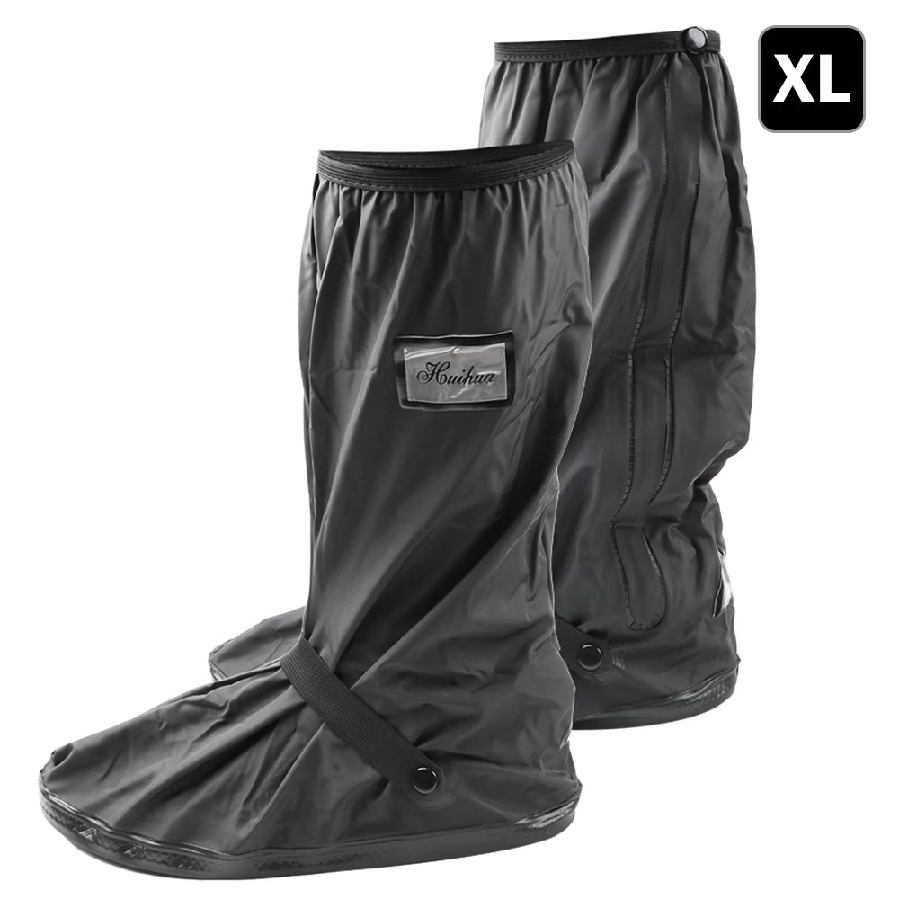 Non-slip Boot Covers Rainy Snowy Day Motorcycle Scooter Bike Rain Zpaxo XL