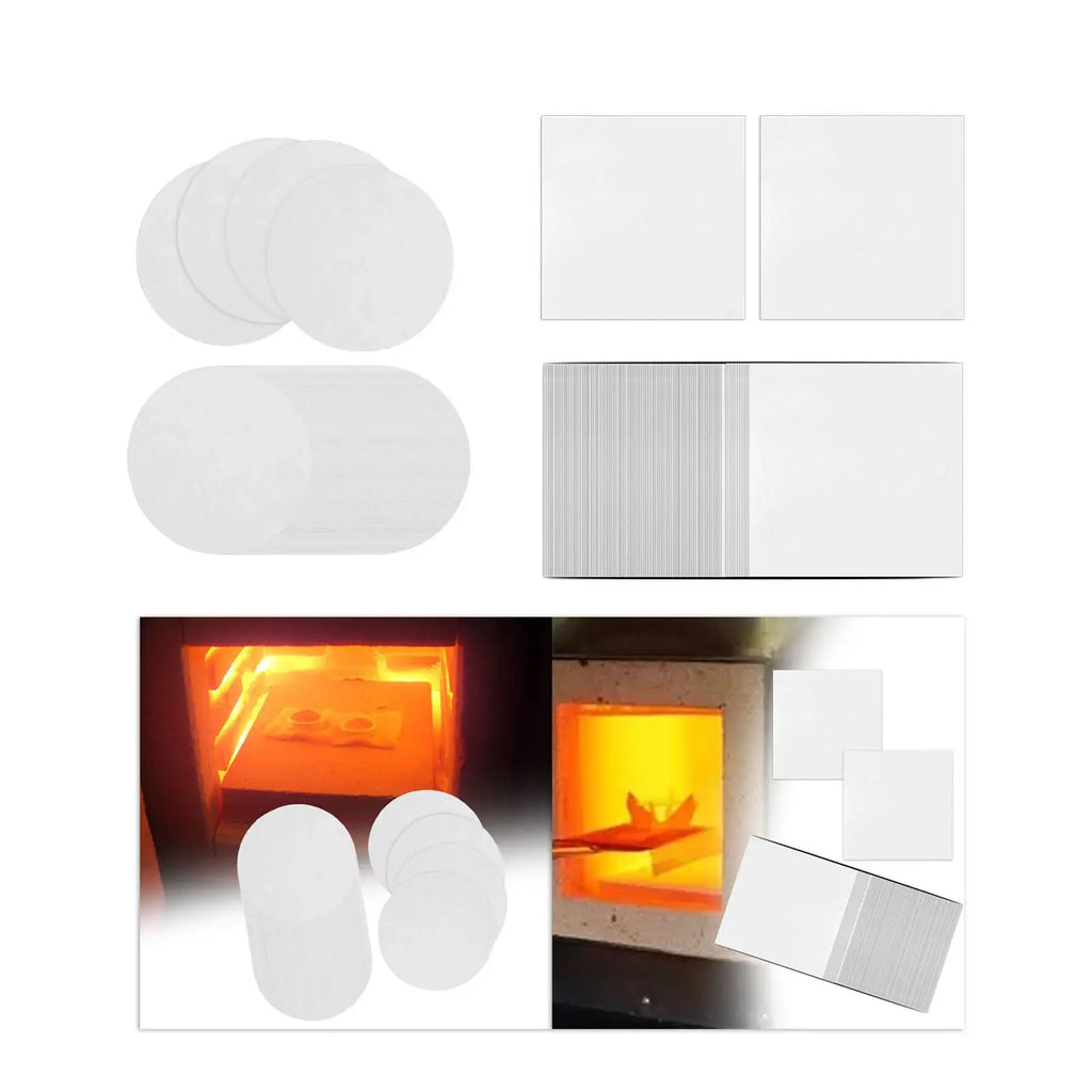 Microwave Kiln Papers DIY Fusing Glass Jewelry for DIY Craft Project Stove Fireplace Glass Art Supplies Pottery Ceramics Zpaxo