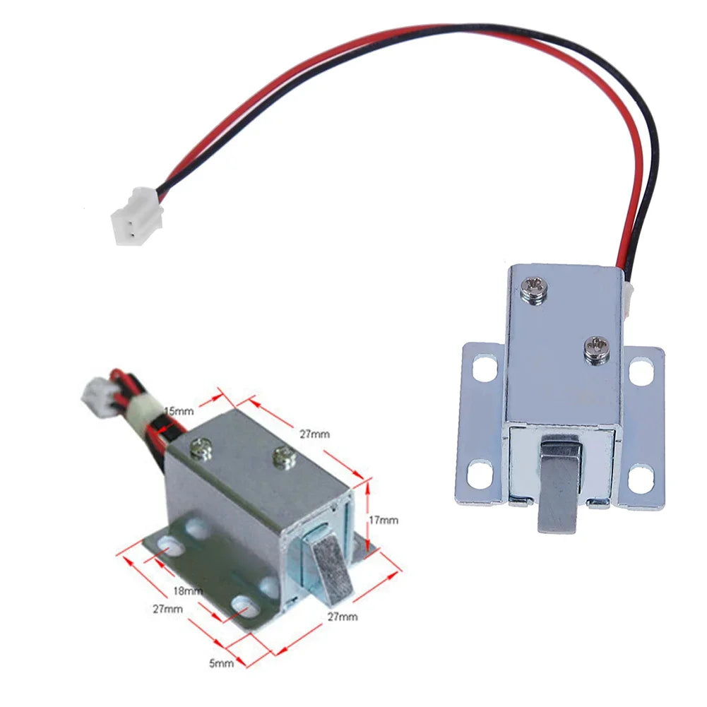 Dc 12V Electronic Door Lock Compact Solenoid Electric Symmetrical
