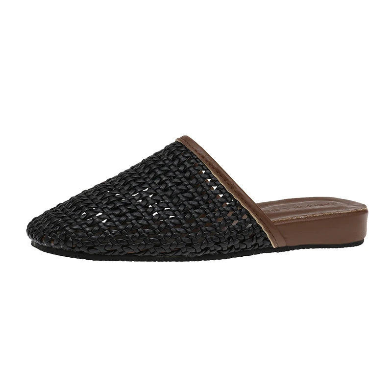 Hollow-out Baotou Sandals Slippers Women 2025 Summer High-end Sense