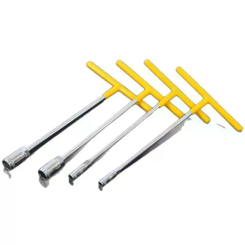 T-type Socket Wrench Set, T-shaped Extended Hex Wrench, Rubber-coated Car And Motorcycle Tire Repair Tools Zpaxo