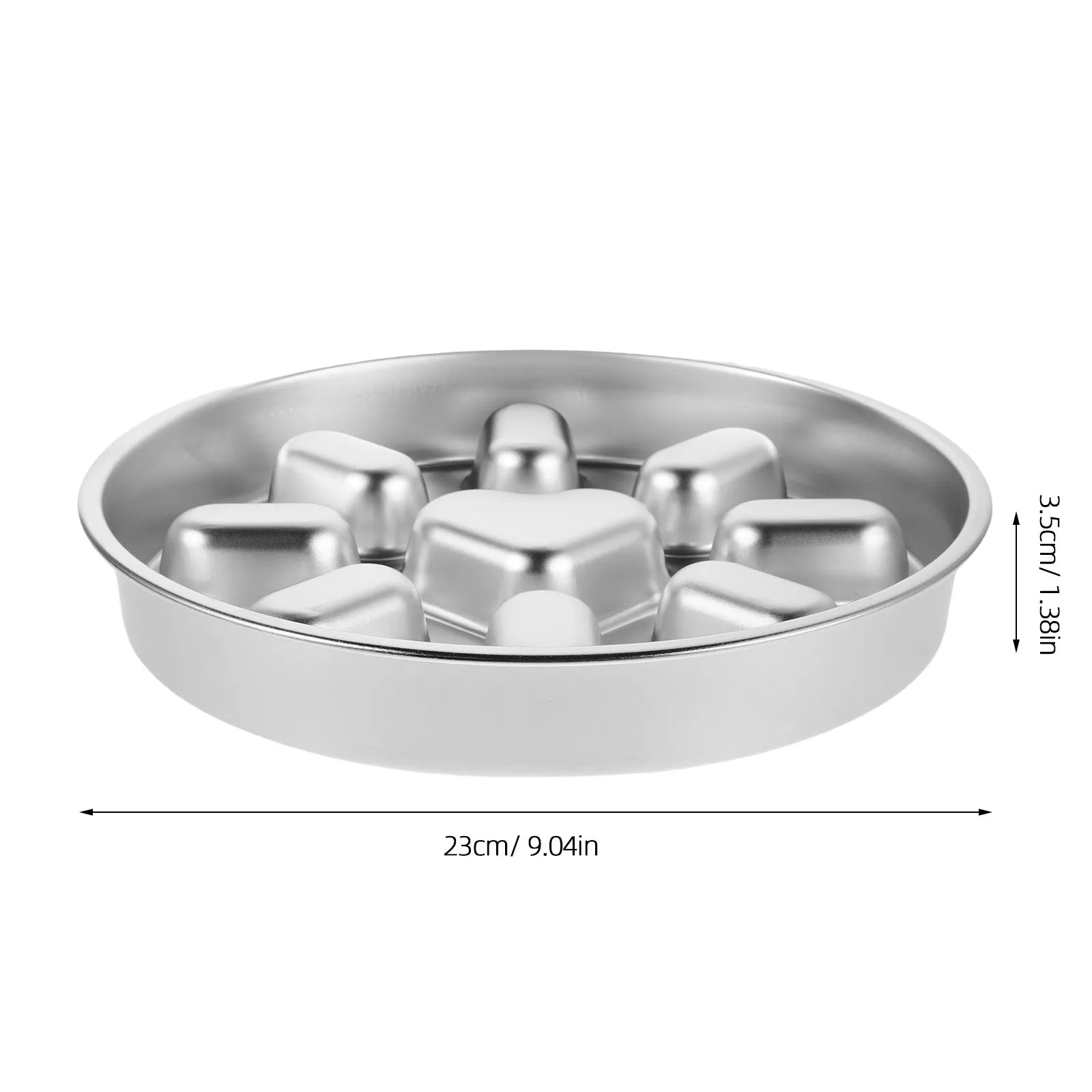 Stainless Steel Slow Feeder Dog Bowl Non-slip Puzzle Design Eating