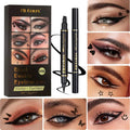 Liquid Eyeliner Stamp Pen Waterproof Fast Dry Double-ended Black