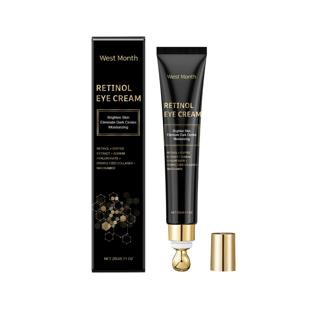 Hydrating Eye Cream Dark Circles Elimination Fine Lines Removal Wrinkles Reduction Lifting Anti Aging Brightening Eye Firm Cream Zpaxo 20g boxed