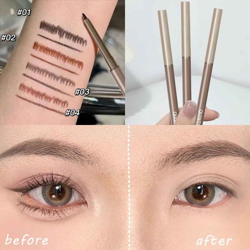 2in1 Eyeliner Lying Silkworm Gel Pen Lasting Waterproof Non-smudge