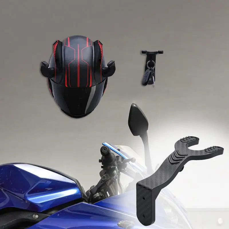Motorcycle Head Gear Hook Motorcycle Helmet Holder Helmet Hook Wall Mount Football Bicycle Hat Hanger Stand for Caps wall rack Zpaxo