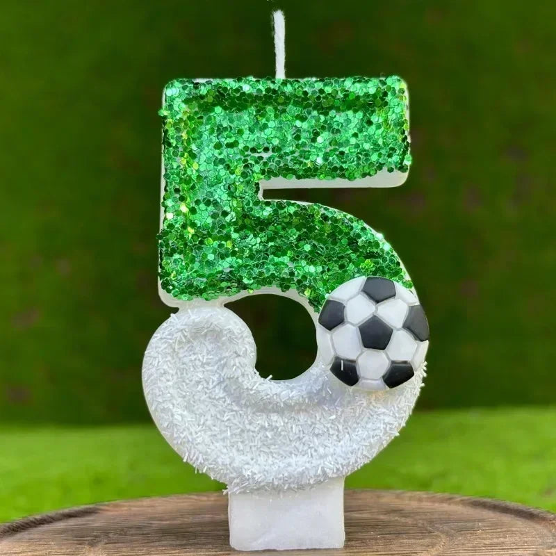 Football Number Birthday Candles – Kids Cake Party Decor Birthday Cake Candles Zpaxo 5